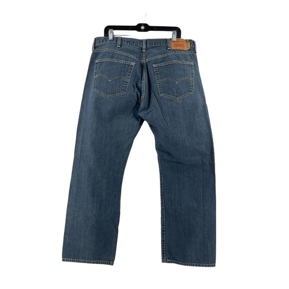 Levi's 501 Button Fly Men's Red Tab 5 Pocket Denim Jeans Straight Leg Size 40X30 - Picture 4 of 10